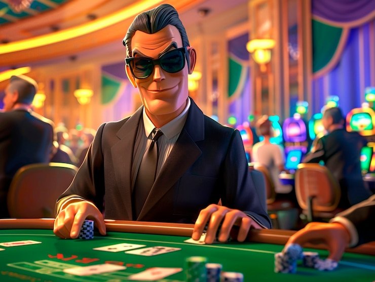 Meja blackjack langsung dengan dealer profesional